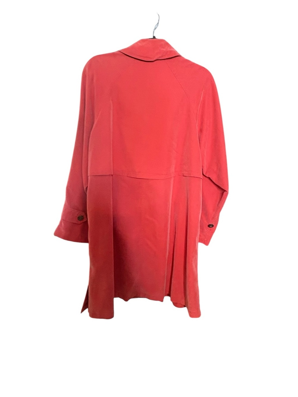 Burberry Fall Red Trench Coat with Classic Check Lining & Pockets sz XS - Picture 7 of 15